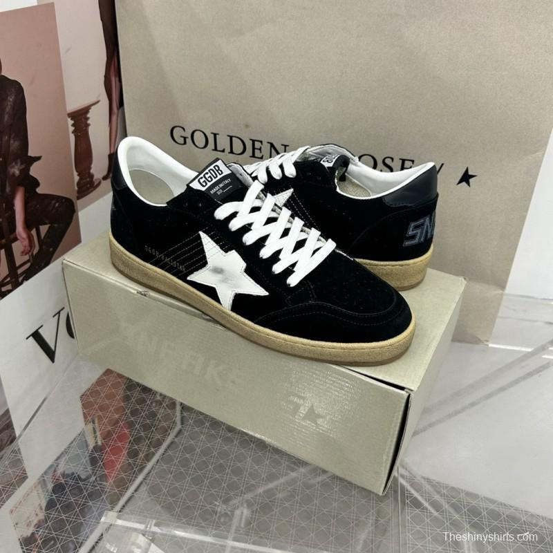 2024 Unisex GGDB Black White Suede Low Top Sneakers MJ00260