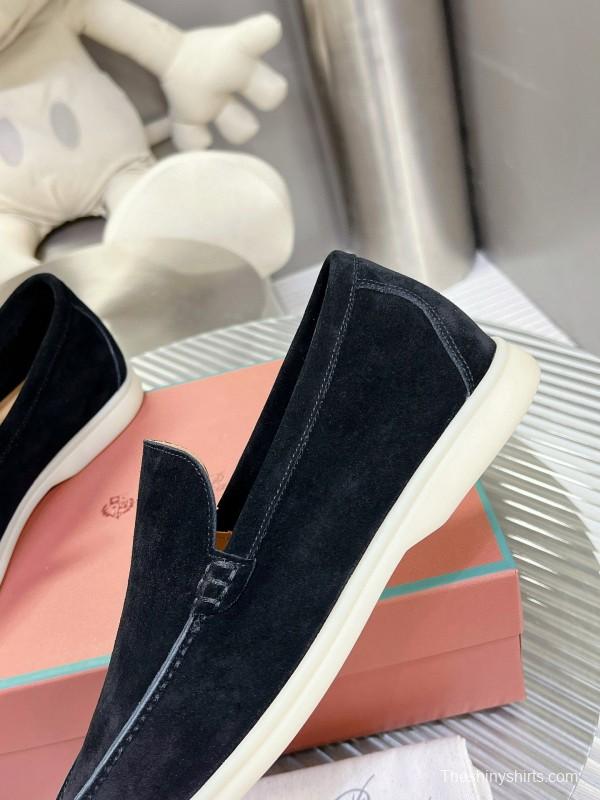 2024 Unisex LP Black Suede Loafers MJ00270