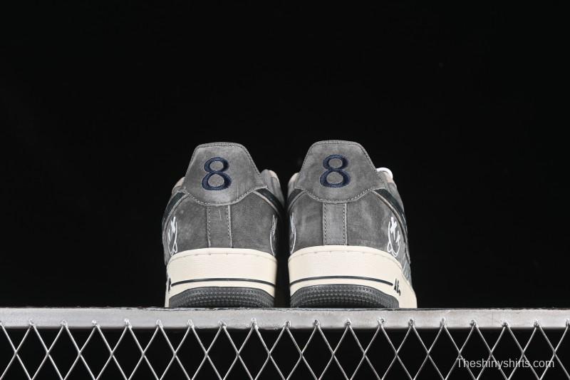 Nike Air Force 1'07 Low Grey Faced Prince Casual Sneakers - YD2452-808