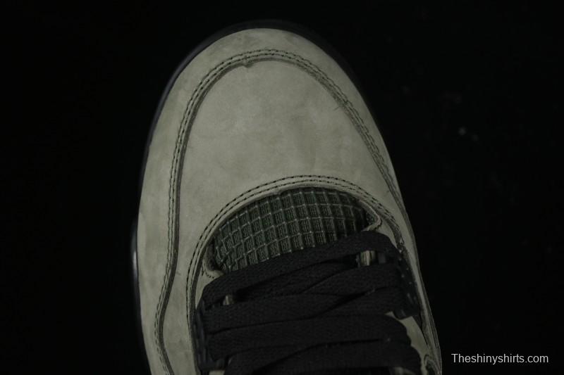 Nike Air Jordan 4 Retro OG Undefeated Collaboration Olive Green Suede - IB1519-200