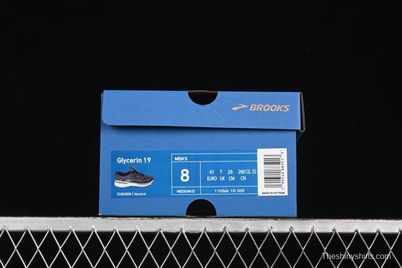 Brooks Glycerin 19 Men's Cushioned Marathon Nitrogen Running Shoes 1103661D059