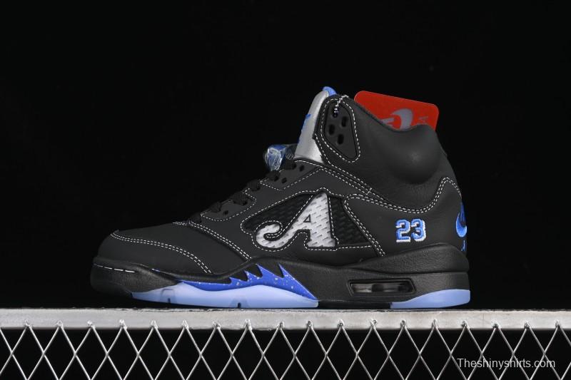 Nike Awake NY x Air Jordan 5 Black Metallic Basketball Shoes - DV4982-004