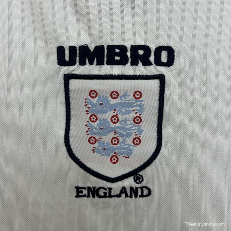 1998 Kids England Home Size 16-28 Jersey