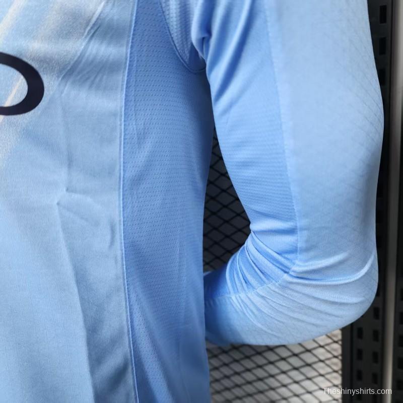 Player Version 25/26 Manchester City Home Long Sleeve Jersey