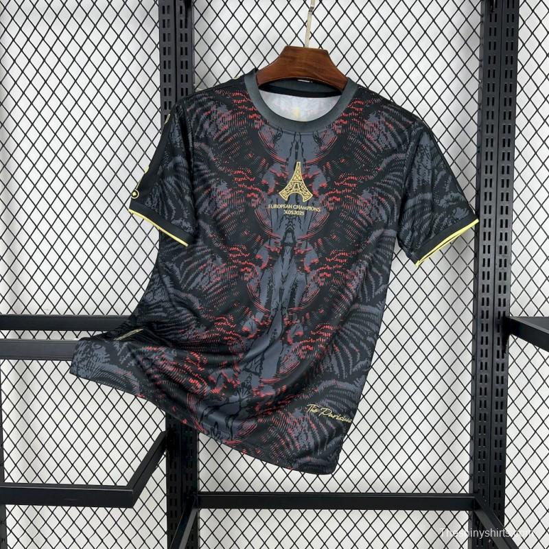 2025/26 PSG Paris Saint-Germain (CAMPEONES DE EUROPA) Grey Jersey