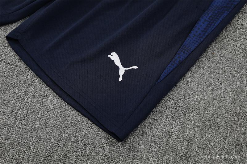 25/26 Olympique de Marseille Lake Blue Camouflage with XS Short Sleeve+Soccer Shorts