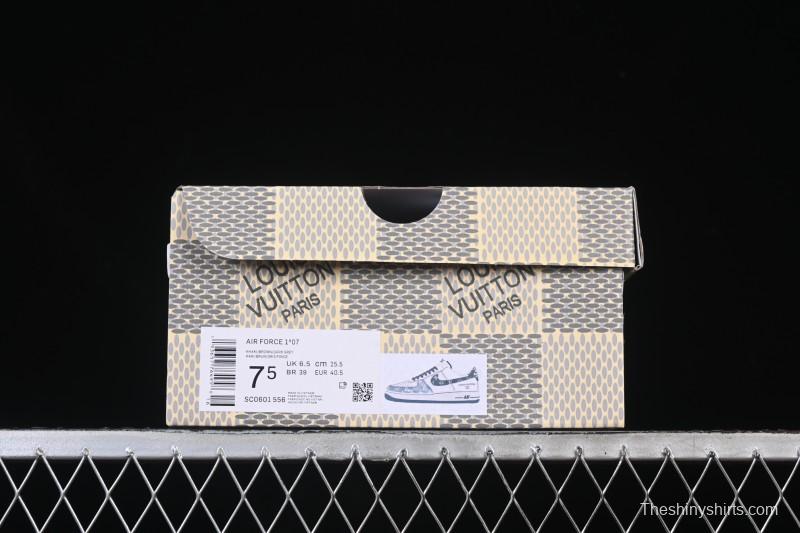 Nike Air Force 1 '07 Low LV Collaboration Denim Patchwork Casual Sneakers - SC0601-556