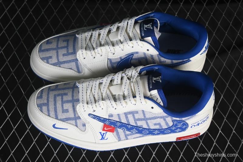 Nike Travis Scott x Fragment Design x Air Jordan 1 Low OG SP AJ1 Low Top Casual Sneakers - SC0601-055