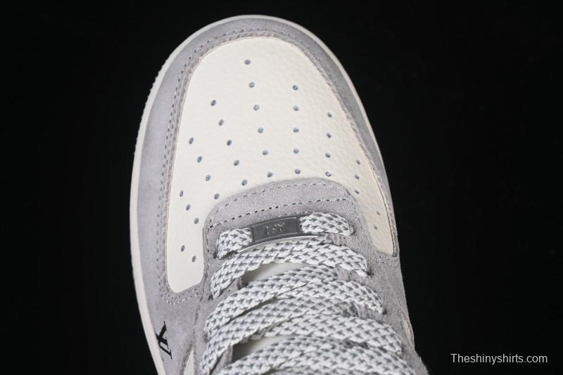 Nike Air Force 1 '07 Low LV Collaboration Pig Eight Rice Gray Black Casual Sneakers - MZ9588-810