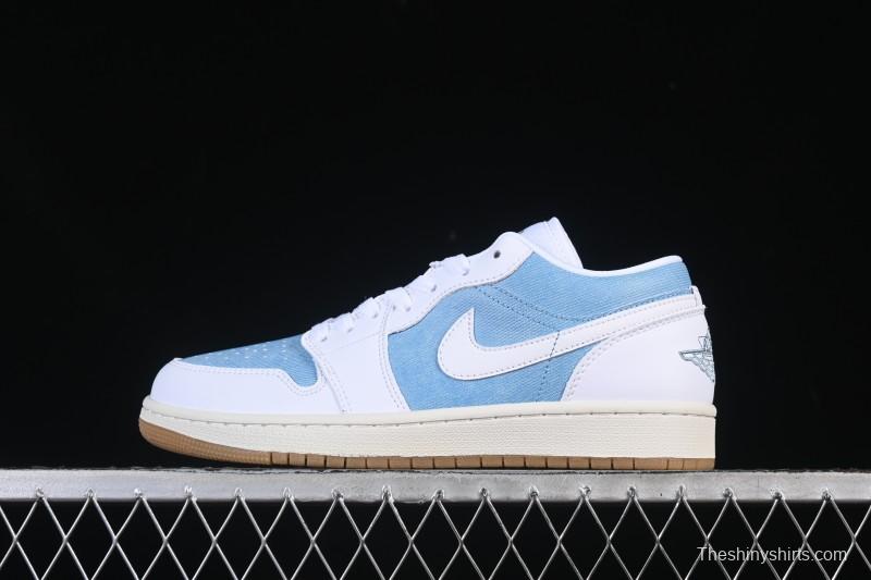 Nike Air Jordan 1 Low Denim Retro Basketball Shoes - HQ2004-400