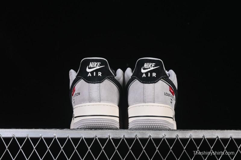 Nike Air Force 1 '07 Low LV Collaboration Pig Eight Rice Gray Black Casual Sneakers - MZ9588-810