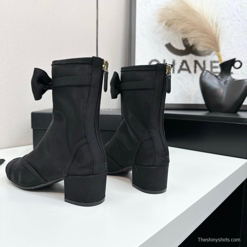 Chanel 2025 SS Classic Bow Ankle Boots - LY00