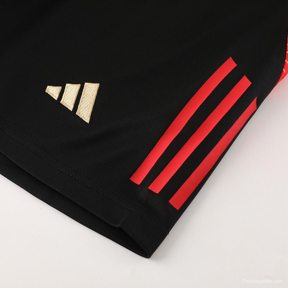 2025 Belgium Black Short Sleeve+Soccer Shorts