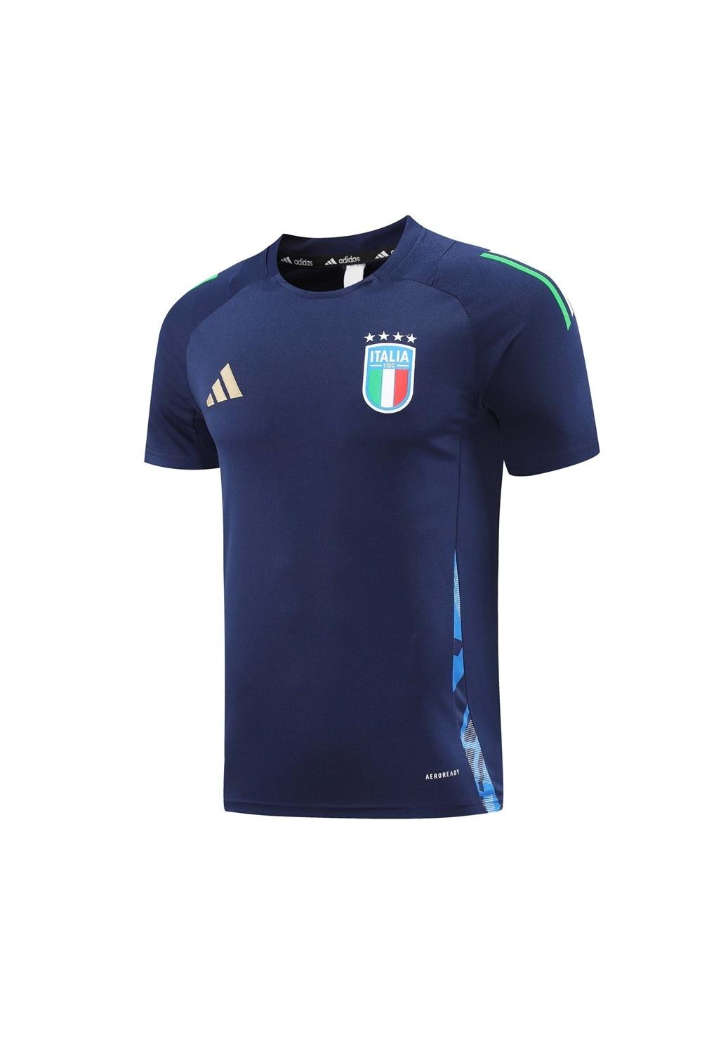 2025 Italy Royal Blue Short Sleeve+Soccer Shorts