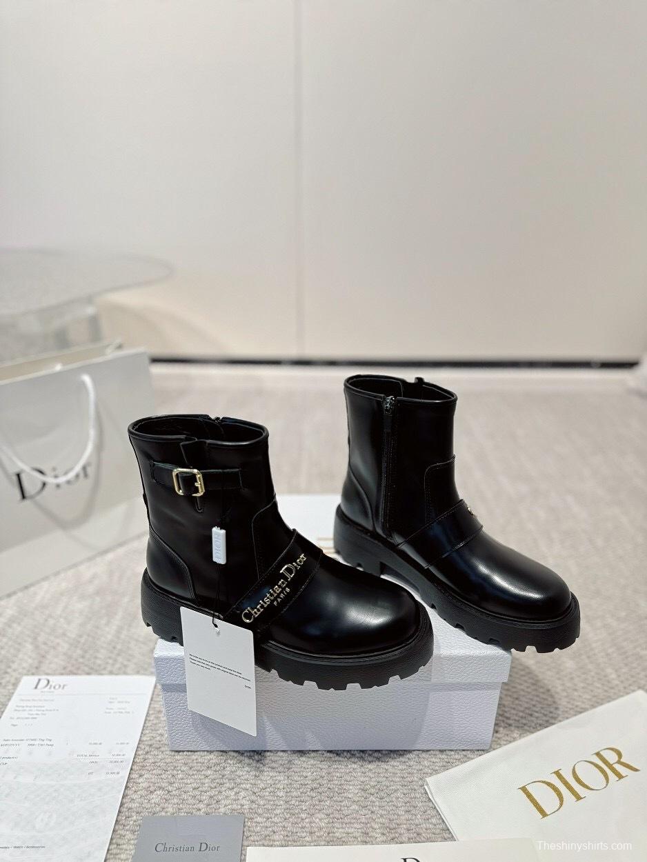 DIOR CHRONO Ankle Boots with CD Logo and Exclusive Zipper - LY00340