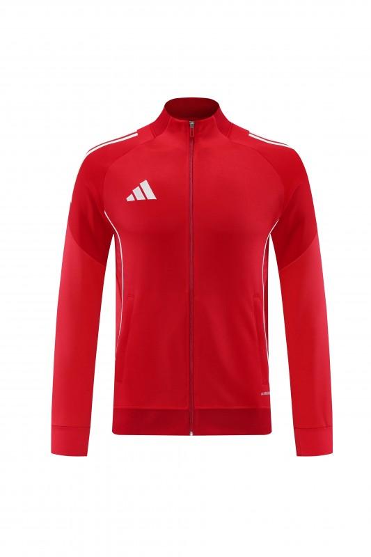 2025 Adidas Red Full Zipper Jacket+Long Pants