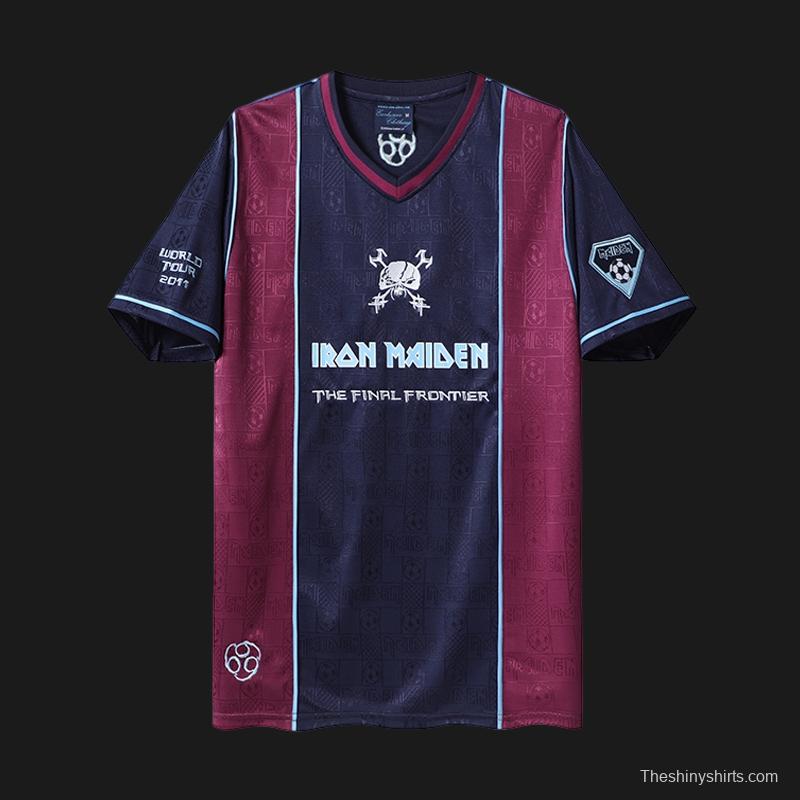 Retro 2011 West Ham United x Iron Maiden Home Jersey