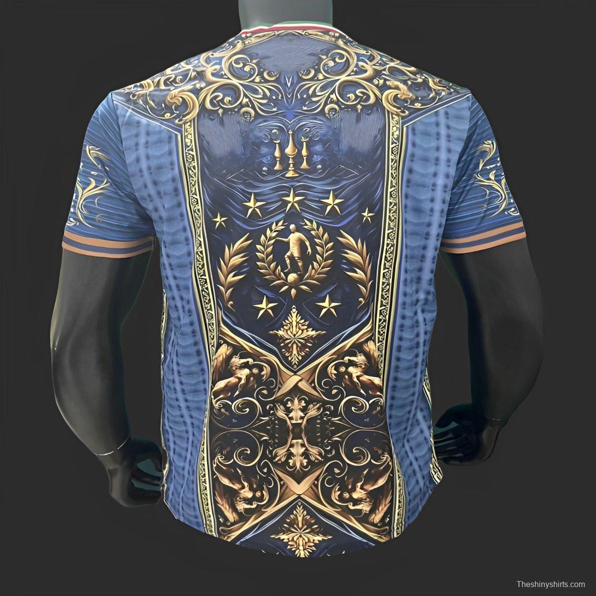 2024 Italy Navy Special Pre-Match Jersey