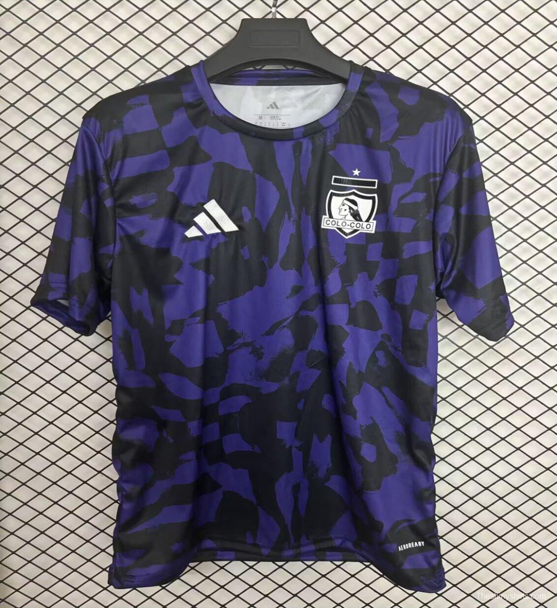 25/26 Colo-Colo Purple with Camouflage Pattern Pre-Match Jersey